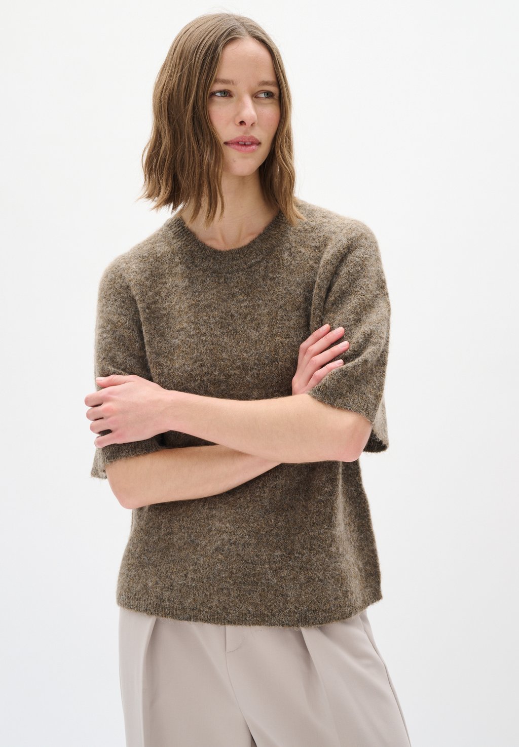 

Базовая футболка HARRIET InWear, цвет Sandy Grey Melange