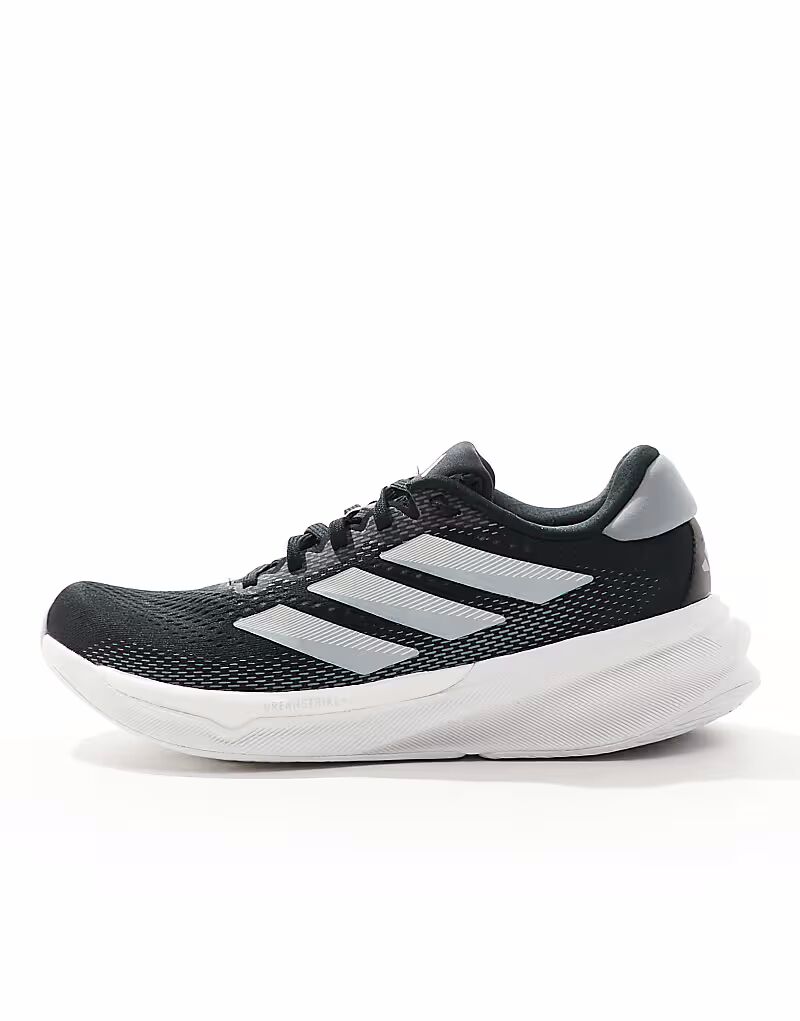 Кроссовки Adidas Running Supernova Stride 2 в черно-сером и белом цветах — фото 2