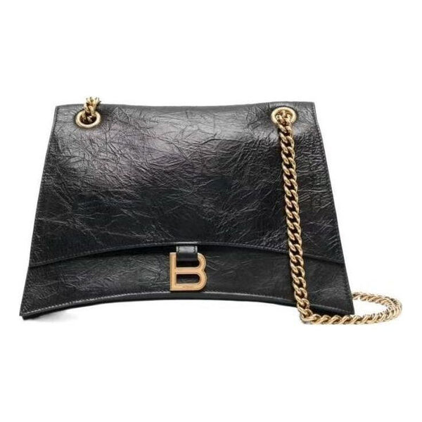 

Сумка crush medium chain bag 'black' Balenciaga, черный