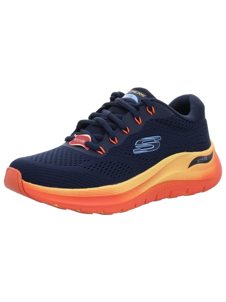 

Низкие кеды синего цвета Skechers