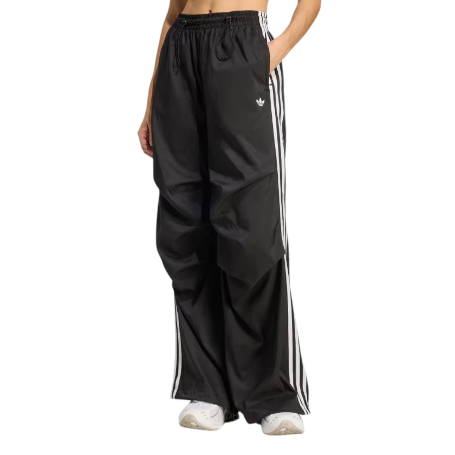 Брюки (WMNS) adidas Adilenium Season 4 Teamgeist Ruffle Track Pants 'Black' — фото 2