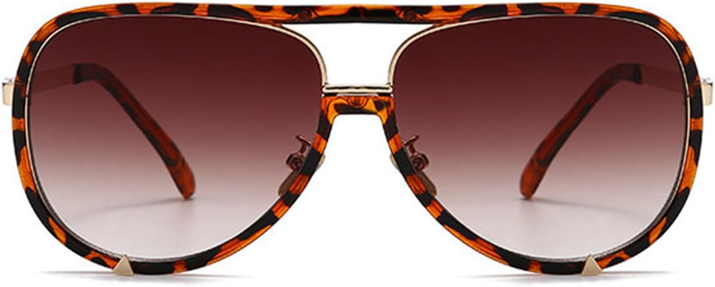 

Willochra Винтажные солнцезащитные очки-пилот большого размера для женщин, черные с градиентным переходом, большая оправа, модные мужские солнцезащитные очки в металлической оправе, C4