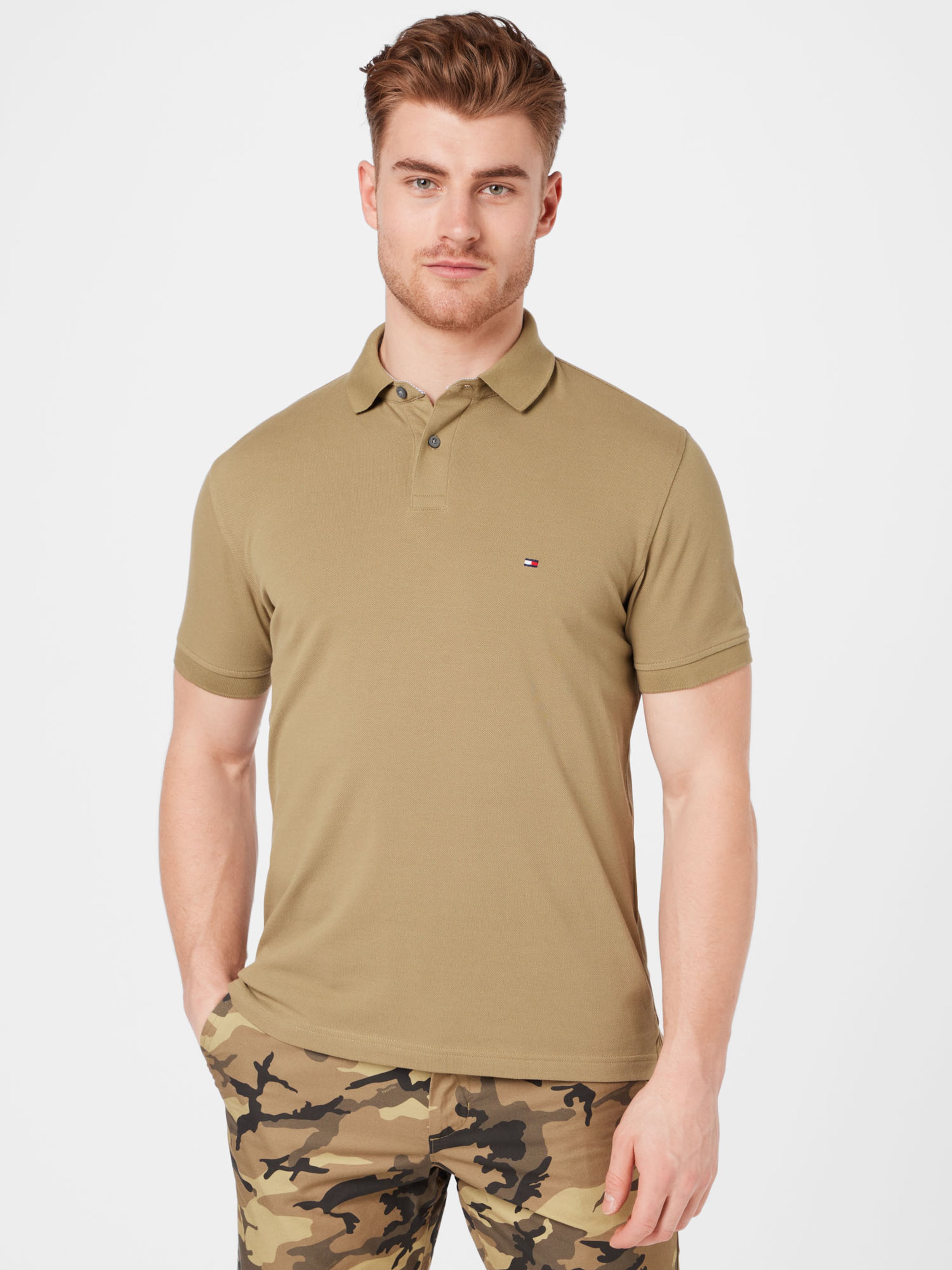 TOMMY HILFIGER Футболка 'CORE 1985 REGULAR POLO' в цвете Sand — фото 3