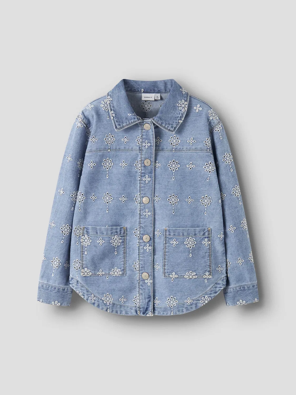 Джинсовая куртка, light blue denim, Name it — фото 3