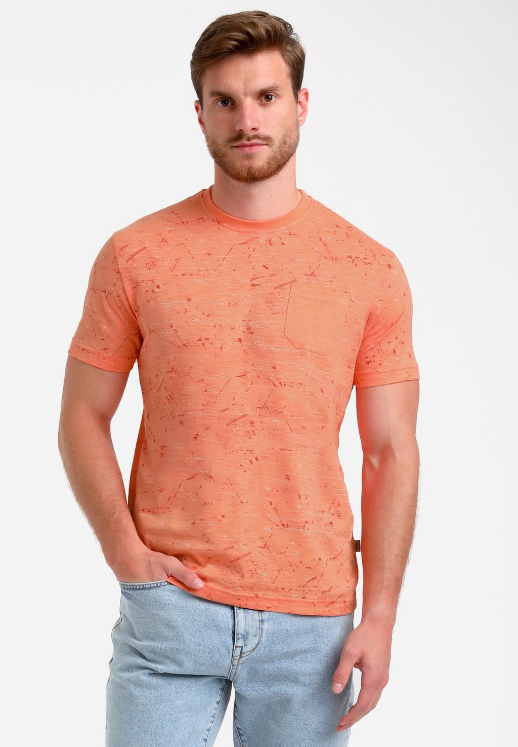 

Футболка с принтом ROUND NECK Gabbiano, коралловый