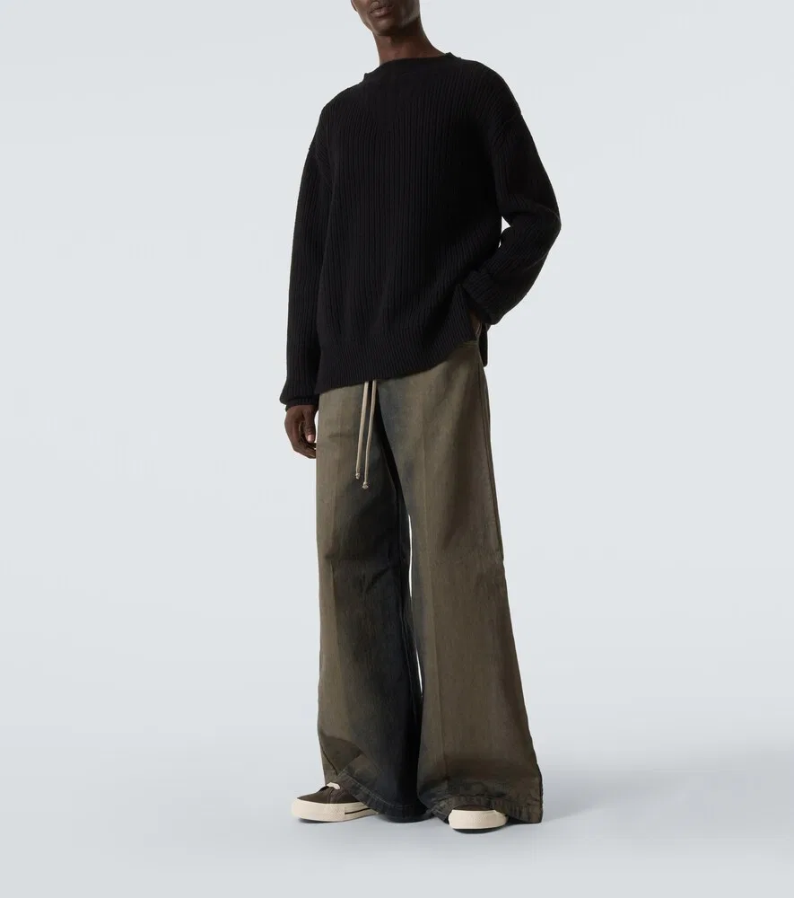 Кроссовки Converse из телячьей кожи Rick Owens, серый — фото 2