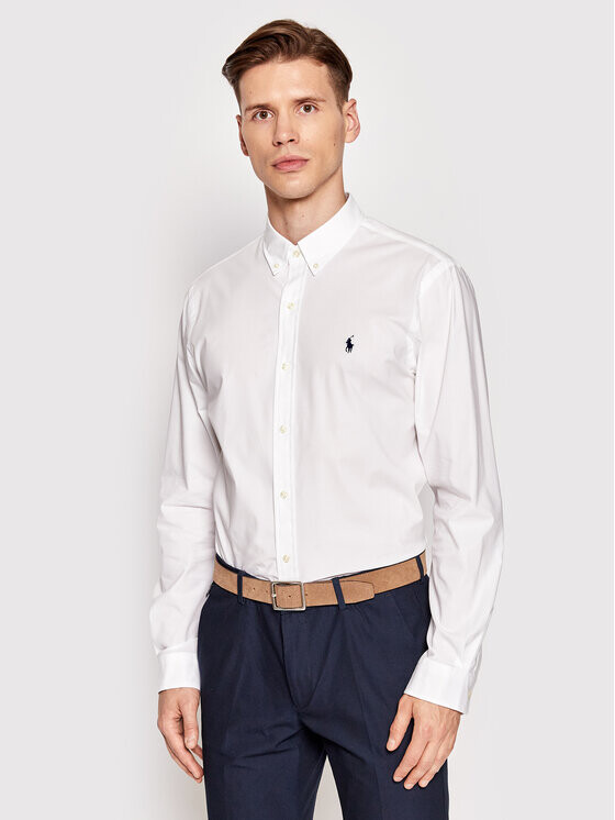 

Рубашка узкого кроя Polo Ralph Lauren, белый