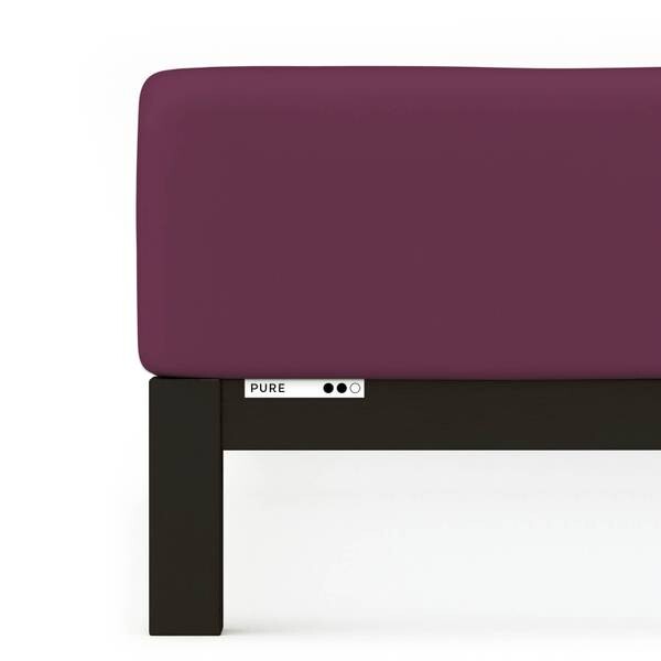 

Простыня schlafgut Pure, 90x40x220 см цвет purple deep