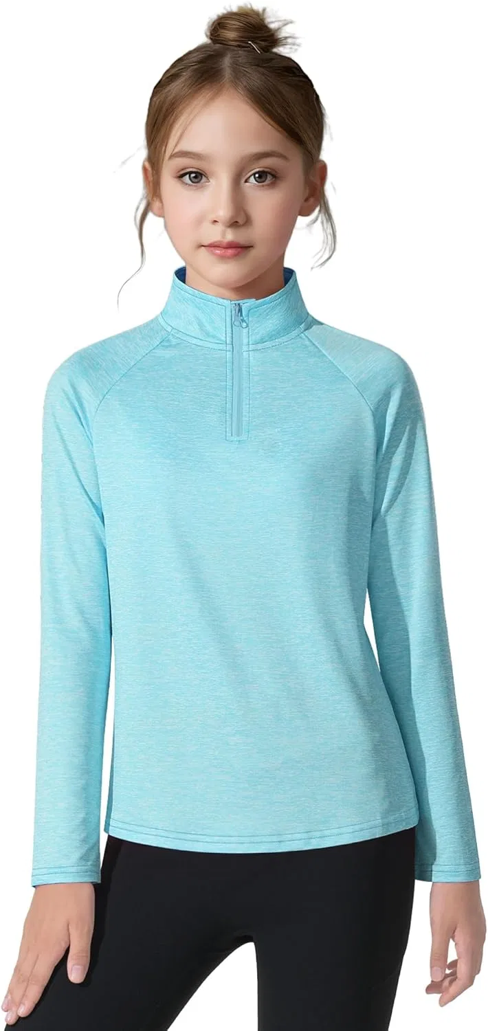 Футболка с длинным рукавом Quick Dry Athletic, ZUEMET, Light Blue