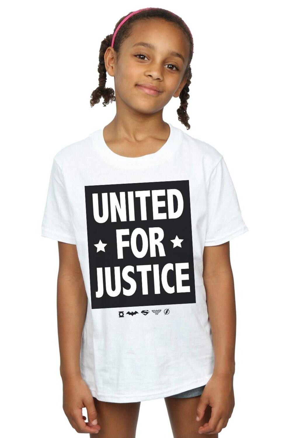 

Хлопковая футболка «Лига справедливости United For Justice» DC Comics, белый