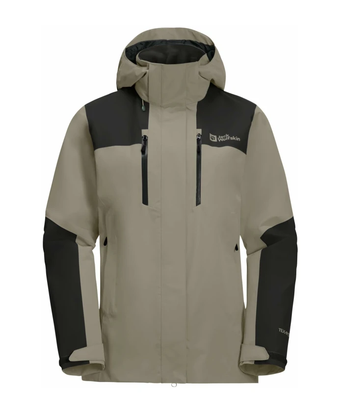 

Женская куртка из софтшелла, вневременной дизайн. Jack Wolfskin, серый