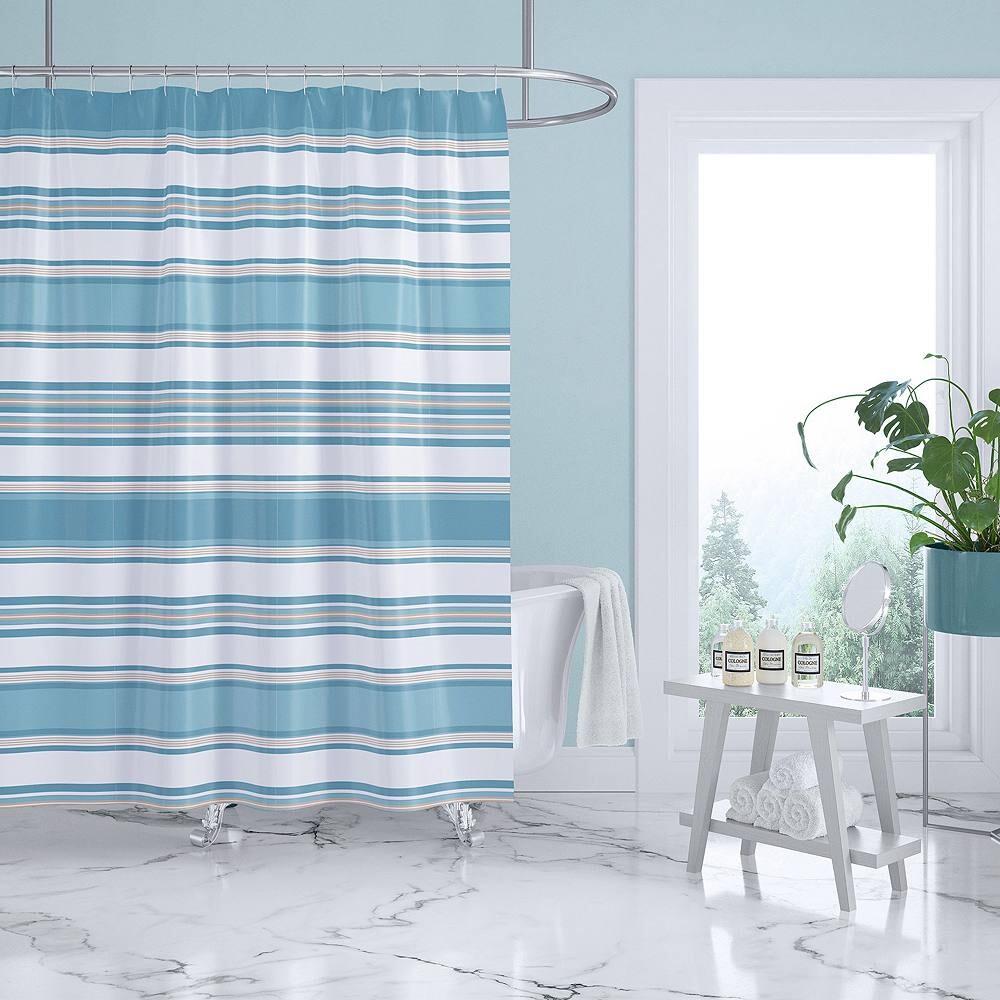 

Levtex Home Синяя занавеска для душа Maui, синий