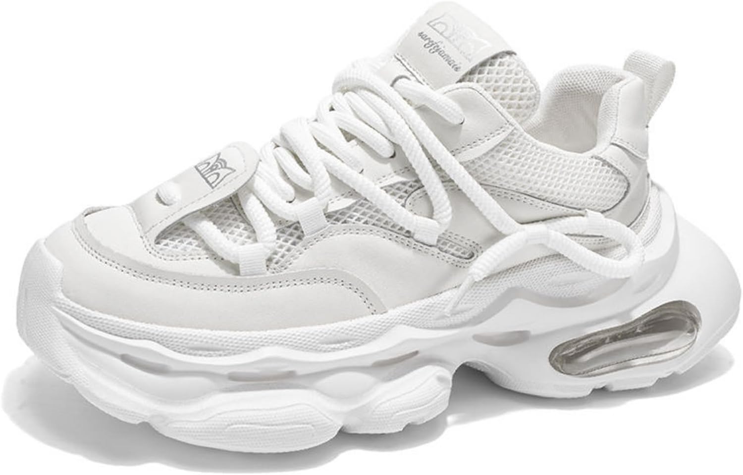 

Кроссовки MACEFIL Fashion Chunky Dad для мужчин и женщин, удобные, дышащие, легкие, для прогулок и активного отдыха, белый