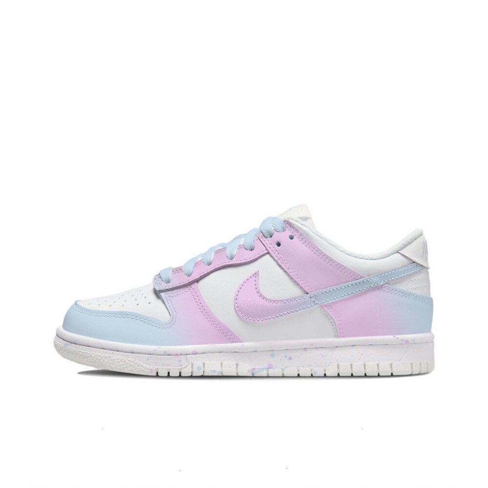 

Кроссовки Nike Dunk Skateboarding Shoes Women's Low-top Pink/Blue, розовый