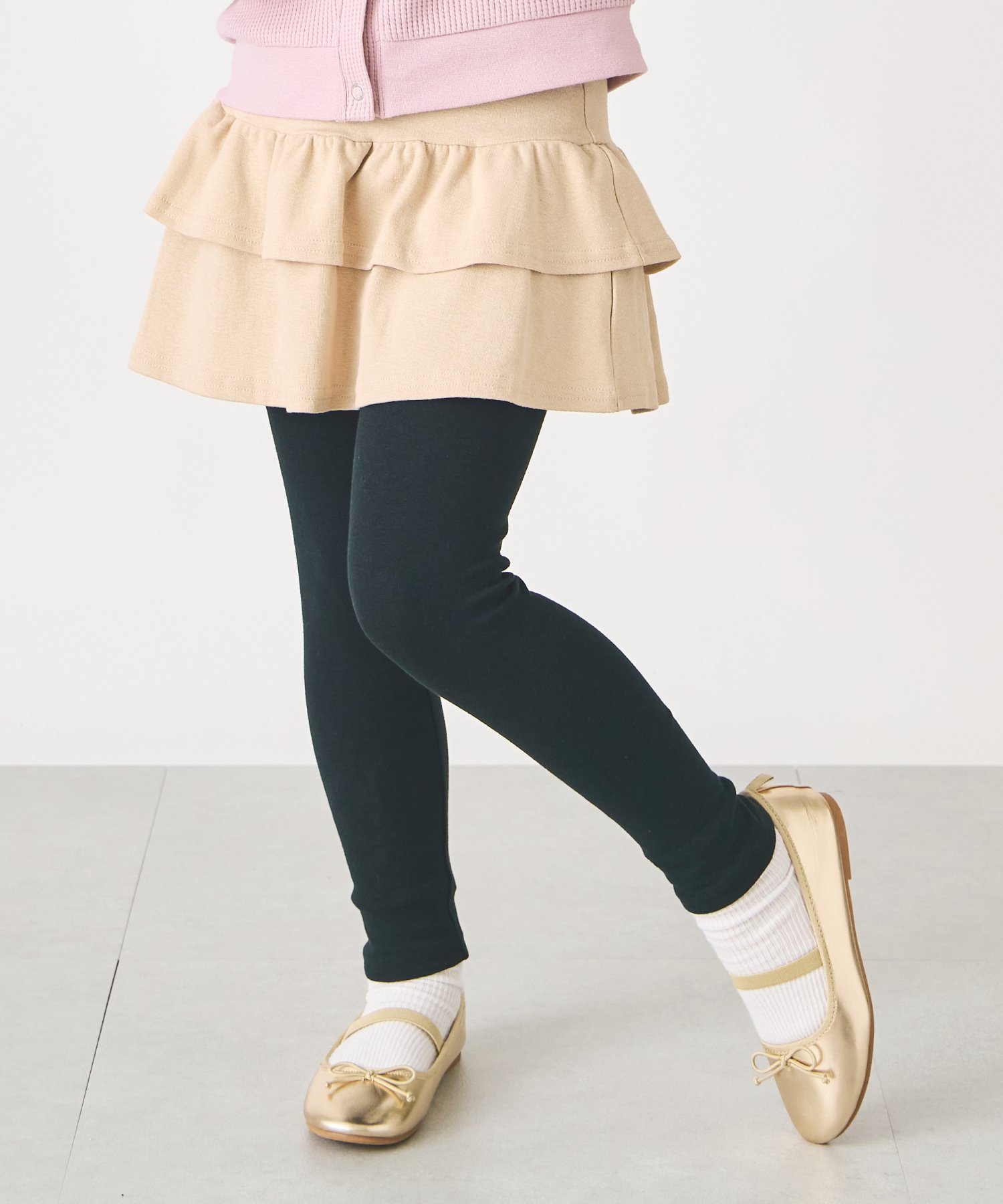 Юбка Эластичные юбки (с двухъярусными оборками) Ever Closet, Gray Beige C