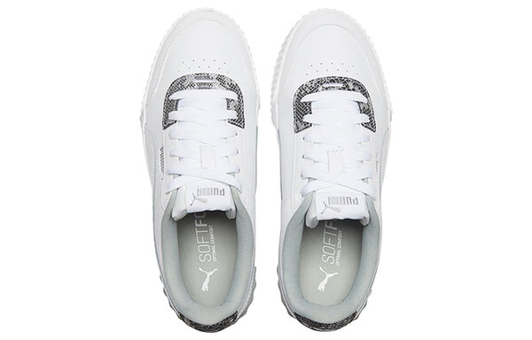 Кроссовки carina lift snake white/snake print low casual board shoes Puma, белый — фото 4