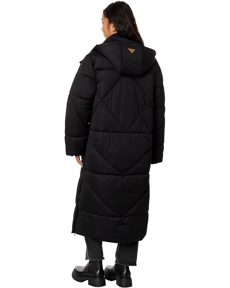 

Пуховик Avec Les Filles Coat Hooded Maxi Puffer, черный