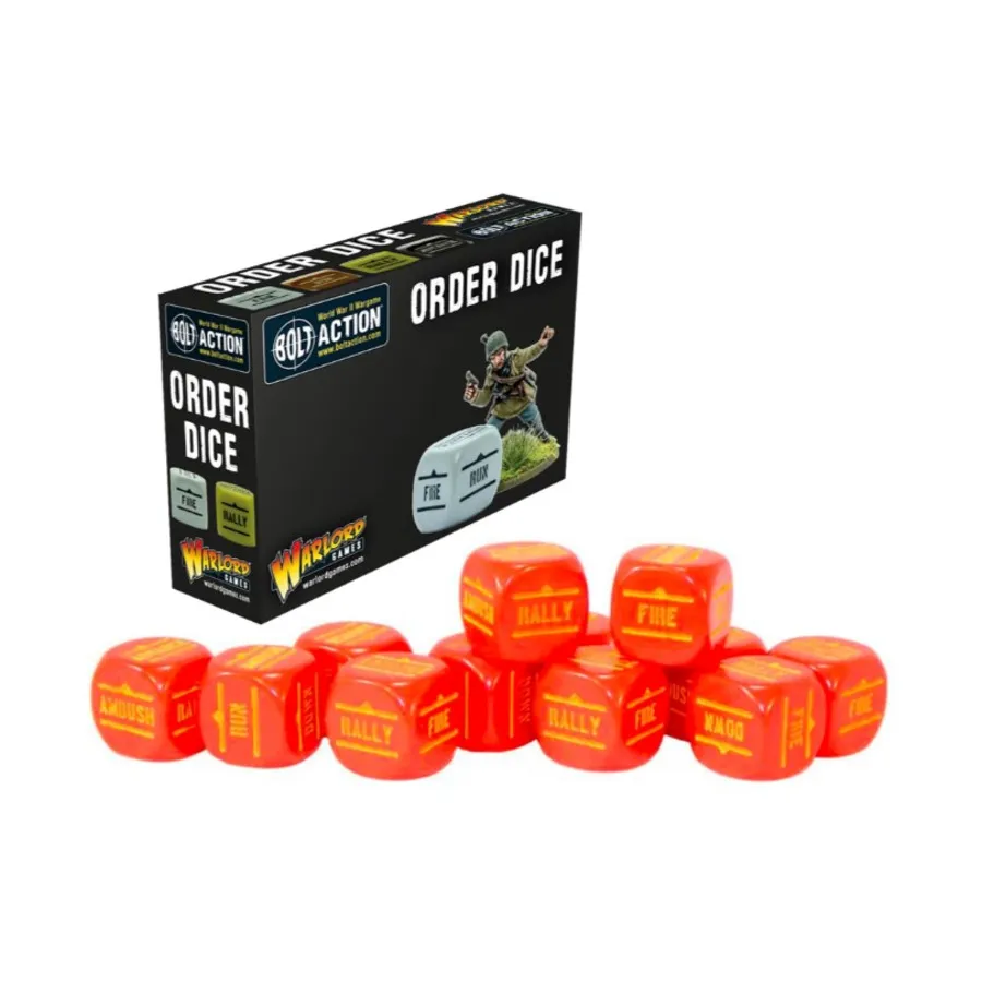 

Кости заказа - красные (12), Bolt Action - Core & Assorted