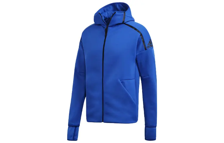 

Adidas Куртка мужская синяя с капюшоном Moderate Workwear