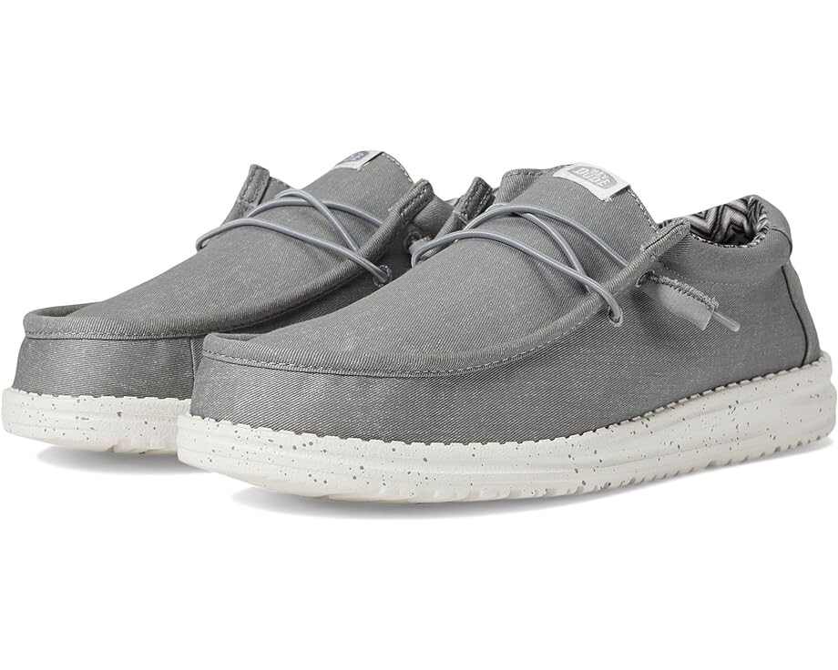 

Лоферы Hey Dude Wally Stretch Canvas, серый