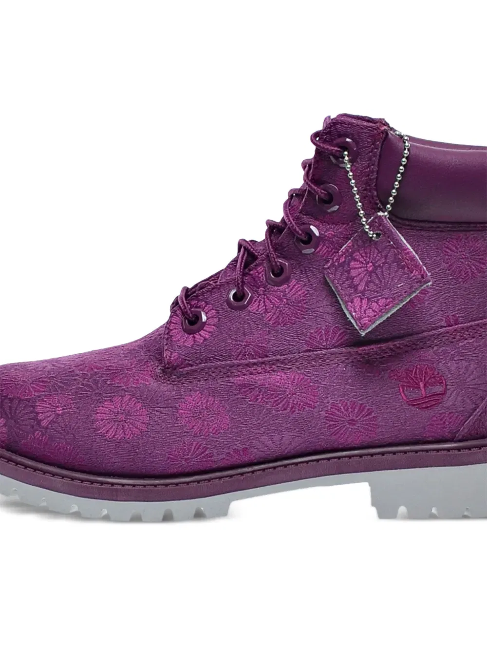Сапоги женские 6 дюймов с цветочным принтом Timberland Kids, фиолетовый — фото 2