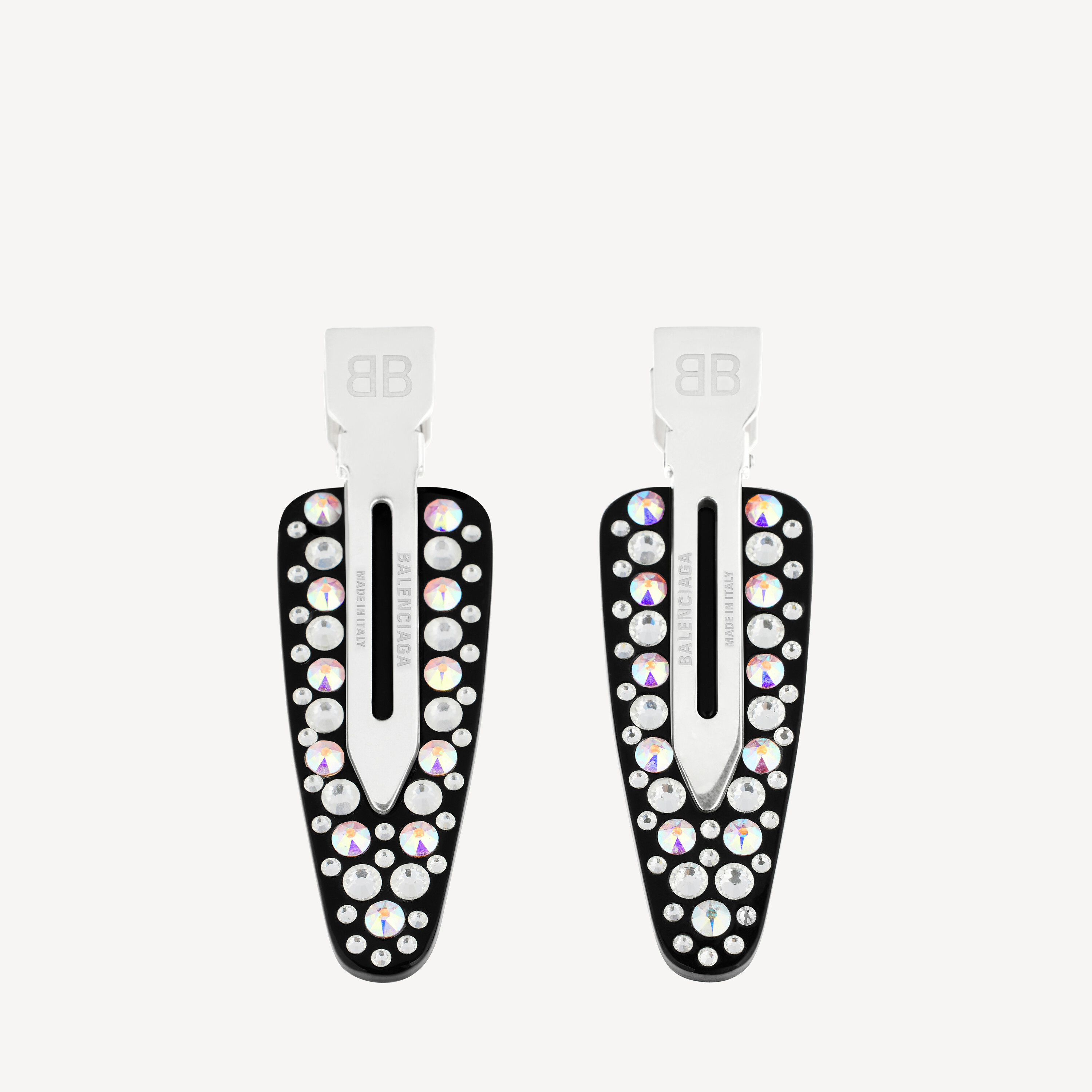 

Женский набор заколок для волос Salon Bb, 2 штуки, серебристый/черный BALENCIAGA, черный