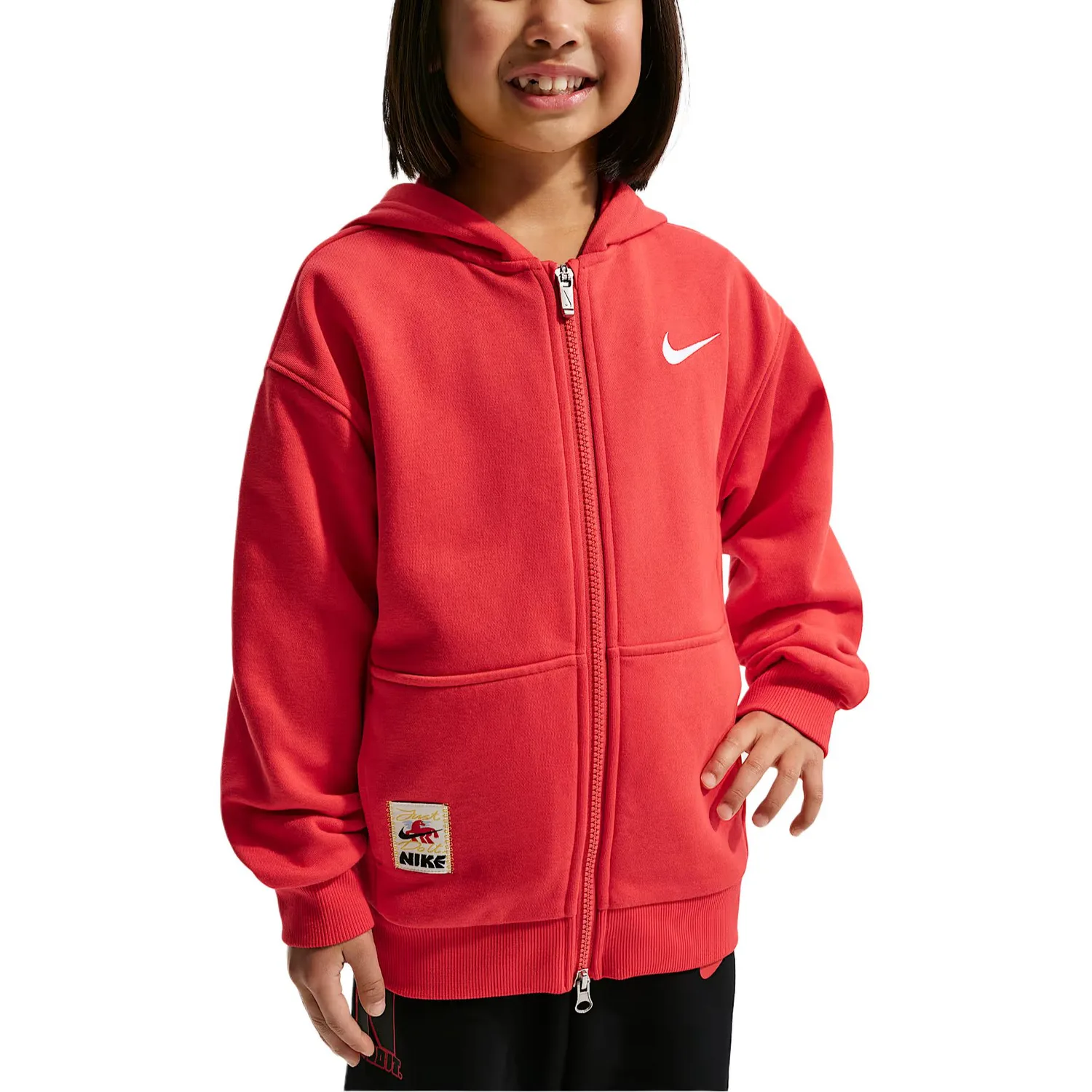 Детская куртка с капюшоном Nike, University Red/White/White