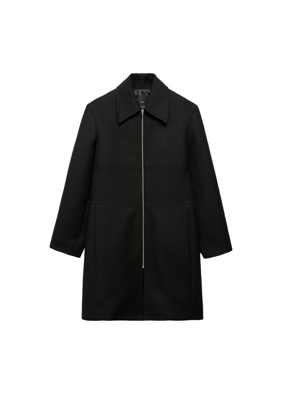 

Короткое пальто MANGO Between-Seasons Coat Dilly, черный