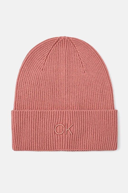 

Шапка из смесовой шерсти Calvin Klein, розовый
