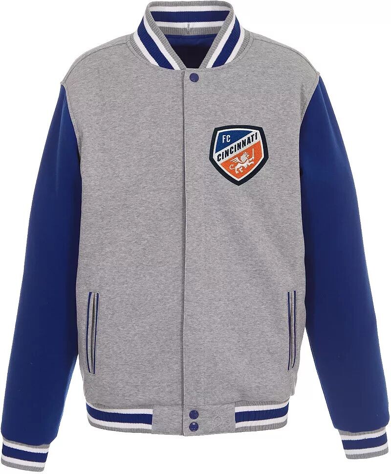

Синяя двусторонняя флисовая куртка Jh Design FC Cincinnati