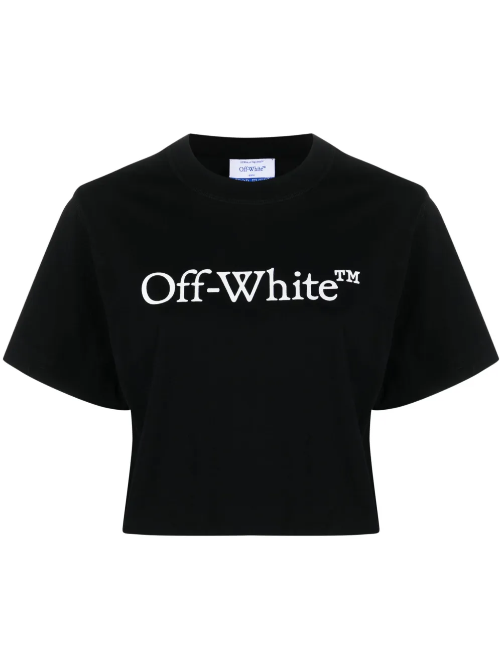 

Укороченная футболка Bookish с логотипом OFF-WHITE, черный