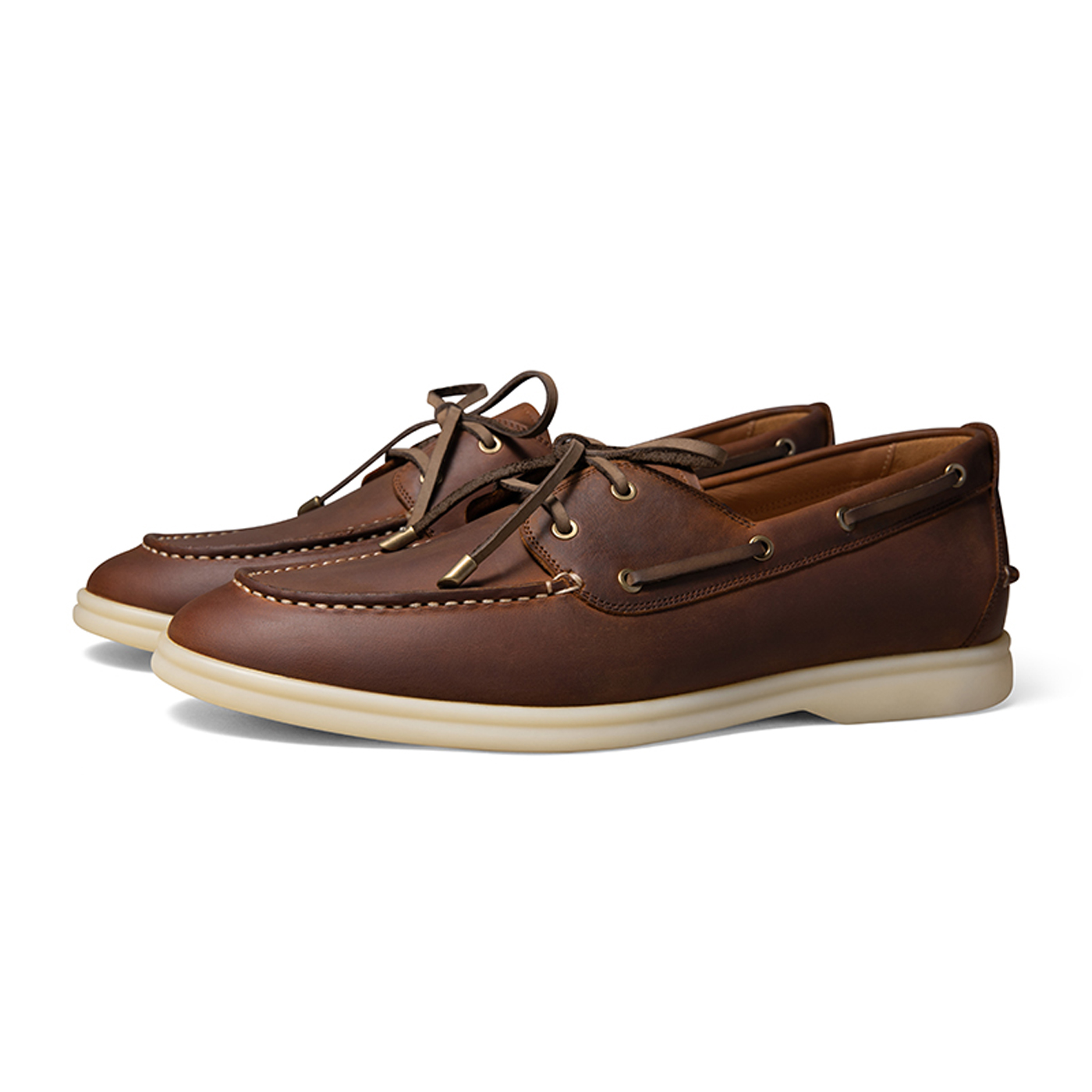 THOM WILLS Коричневые лоферсы мужские Brown A1522, цвет Brown A1522 — фото 2