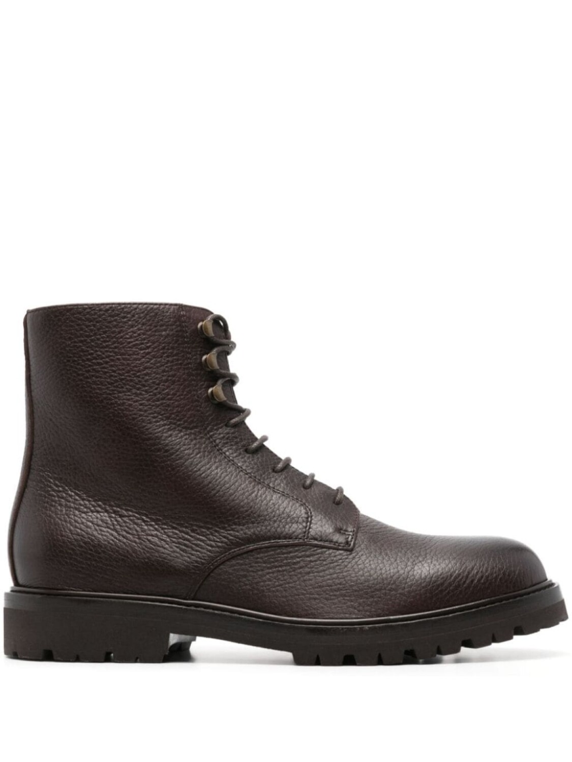 

Brunello Cucinelli кожаные ботильоны с круглым носком, коричневый