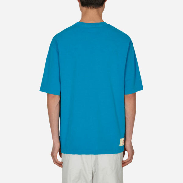 Футболка Air Jordan x Union Crossover Solid Color Alphabet Pattern Cartoon Printing Round Neck Short Sleeve US Edition Blue, синий — фото 3