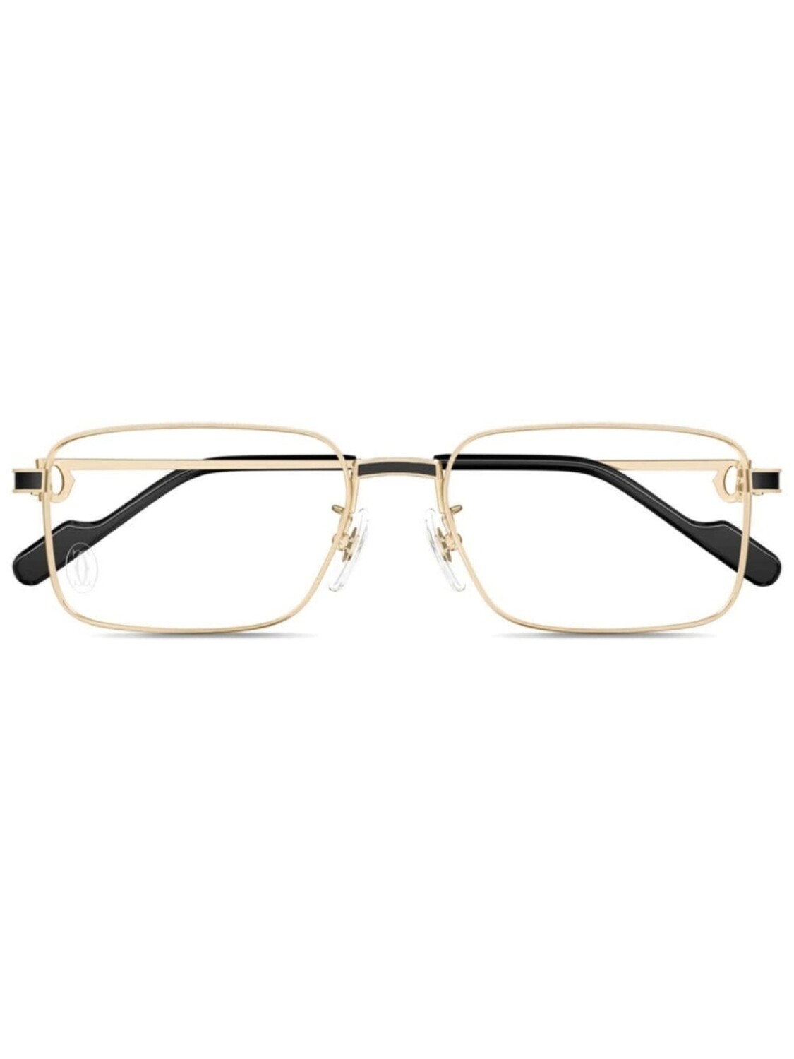 

Очки с геометрической оправой Cartier Eyewear, золотой
