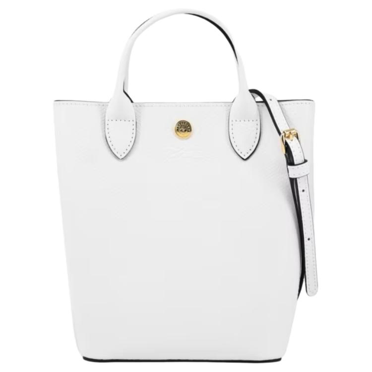 

LONGCHAMP Женская мини-сумка через плечо из коровьей кожи белого цвета
