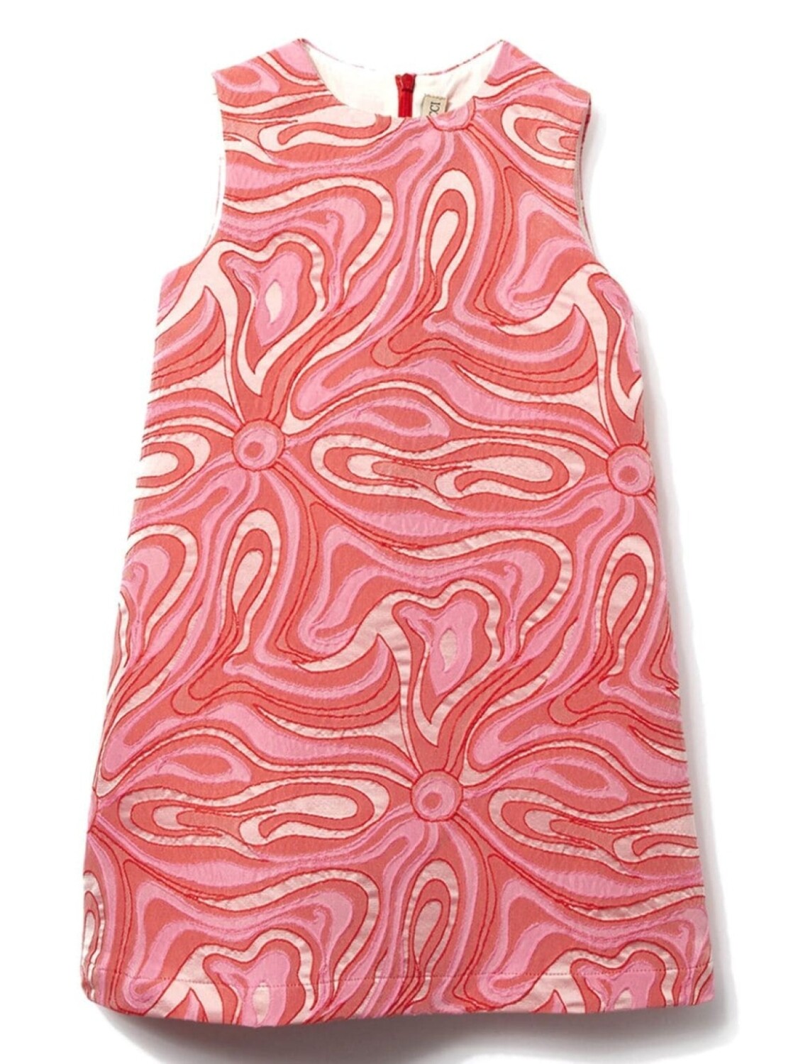 

PUCCI Junior жаккардовое платье без рукавов, розовый