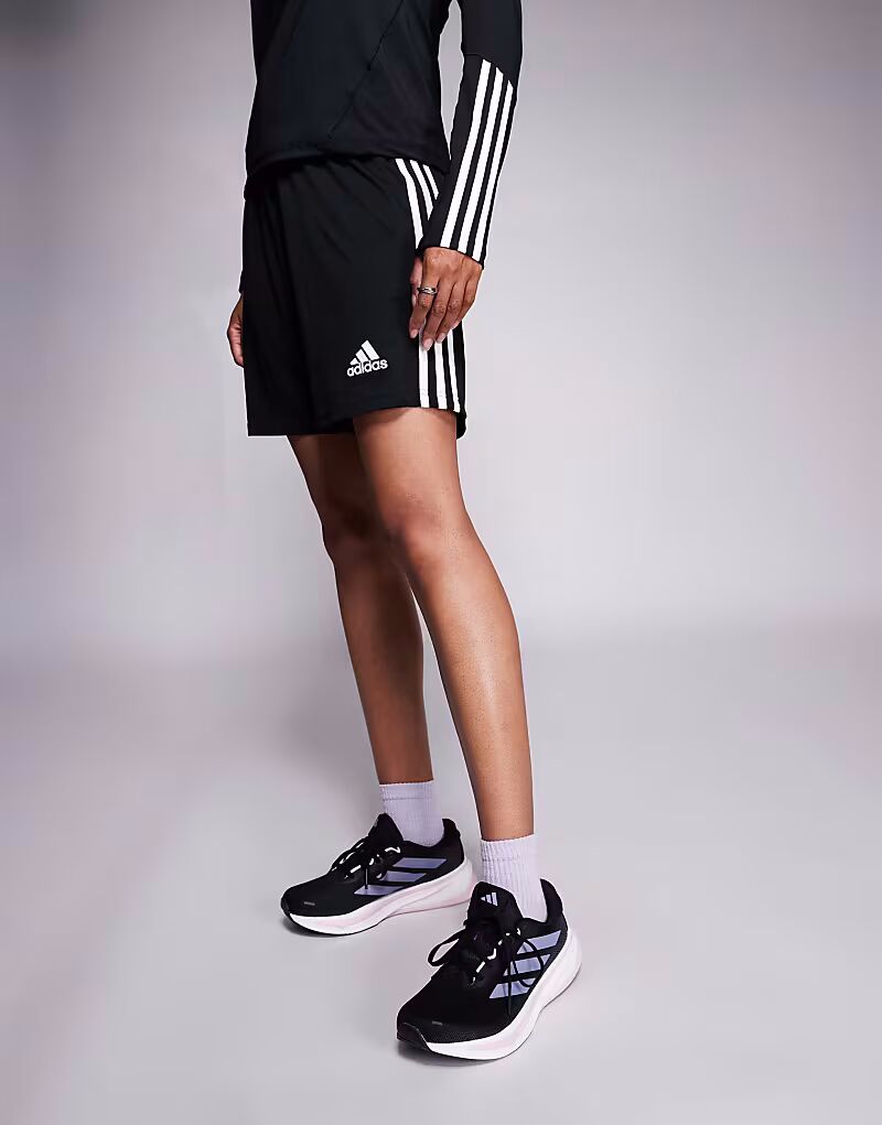 Кроссовки Adidas Running Supernova Rise 2 черного и фиолетового цветов — фото 3