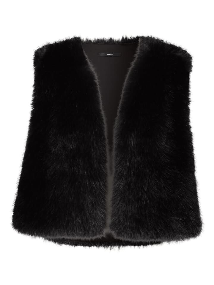 

Блейзер Zero Weste flauschig Open Style, цвет Black Beauty