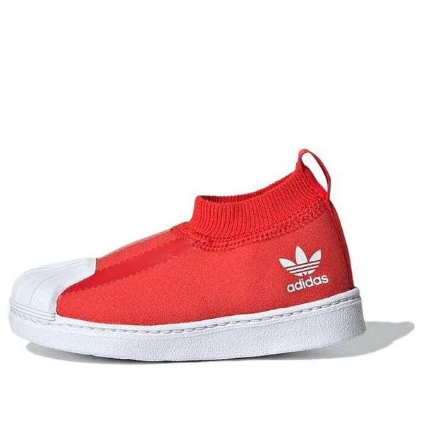 

Кроссовки оригинальные superstar 360 носок Adidas, красный