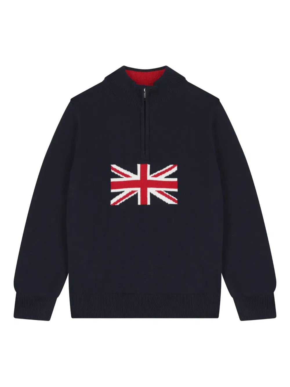 Свитер с флагом Великобритании Hackett Kids, синий