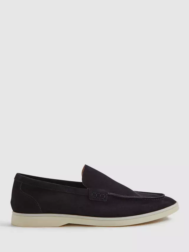

Лоферы Reiss Kason Suede, темно-синий