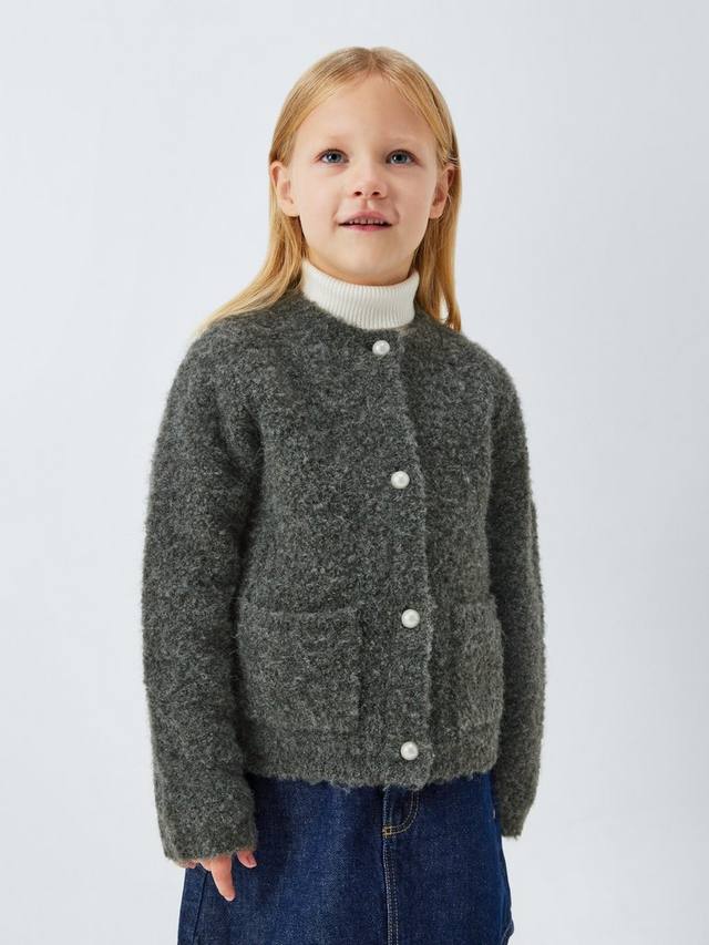 

Детский кардиган с пуговицами под жемчуг John Lewis, Blue