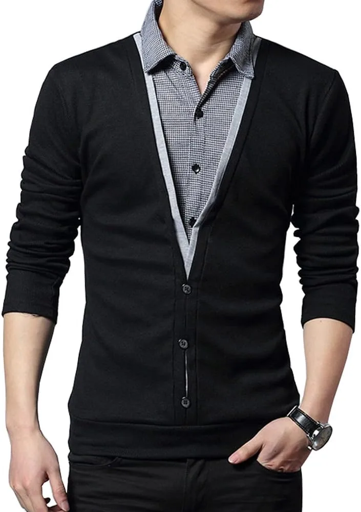 

Толстовка Only Faith мужская вязаная V-образным вырезом Only Faith Men's Sweater