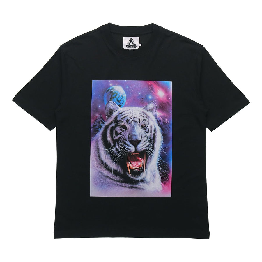 

Футболка PALACE x AMG Crossover T-Shirt Black White Pattern Back Logo Printing Short Sleeve Unisex, черный