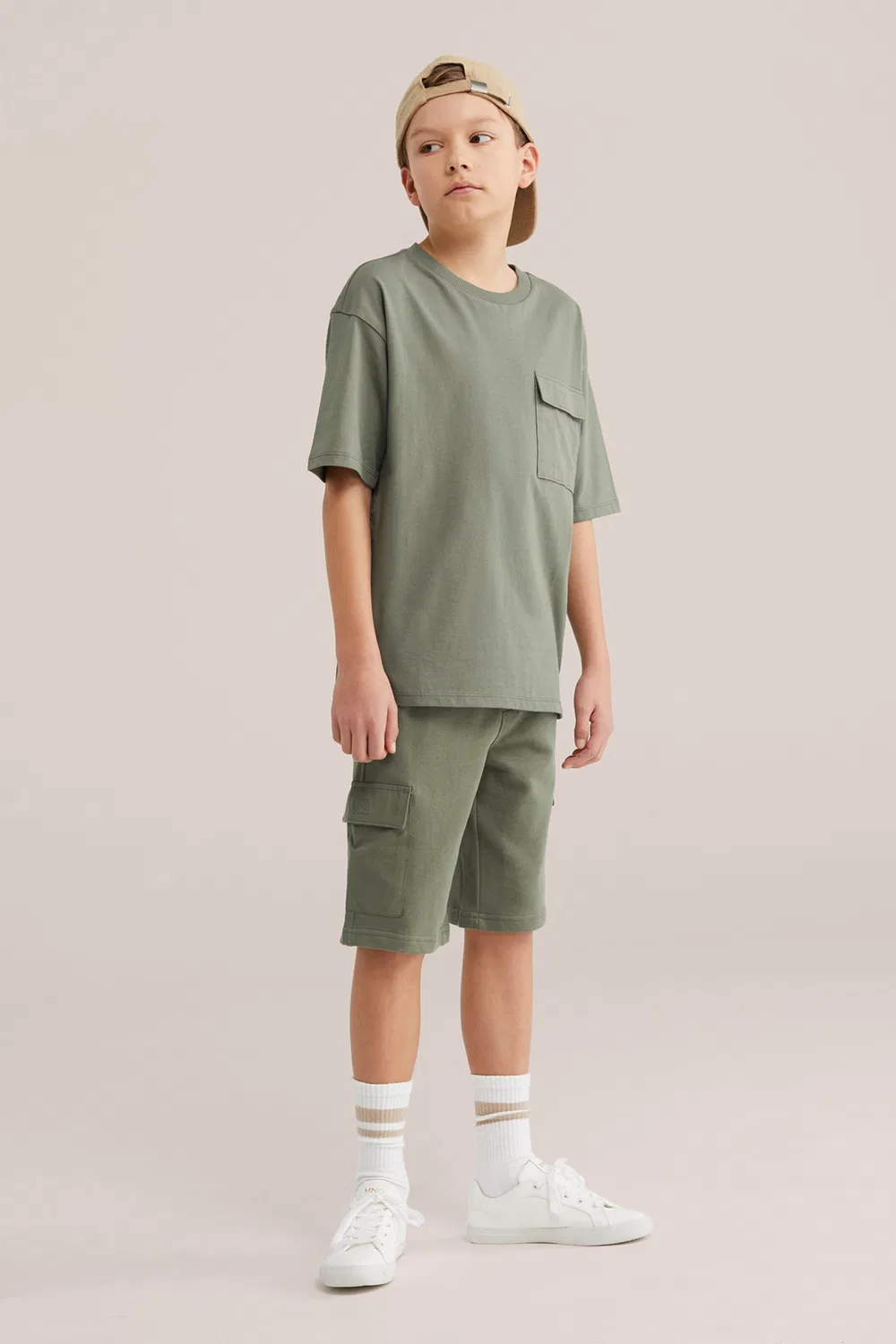Обычные брюки We Fashion, Khaki — фото 4