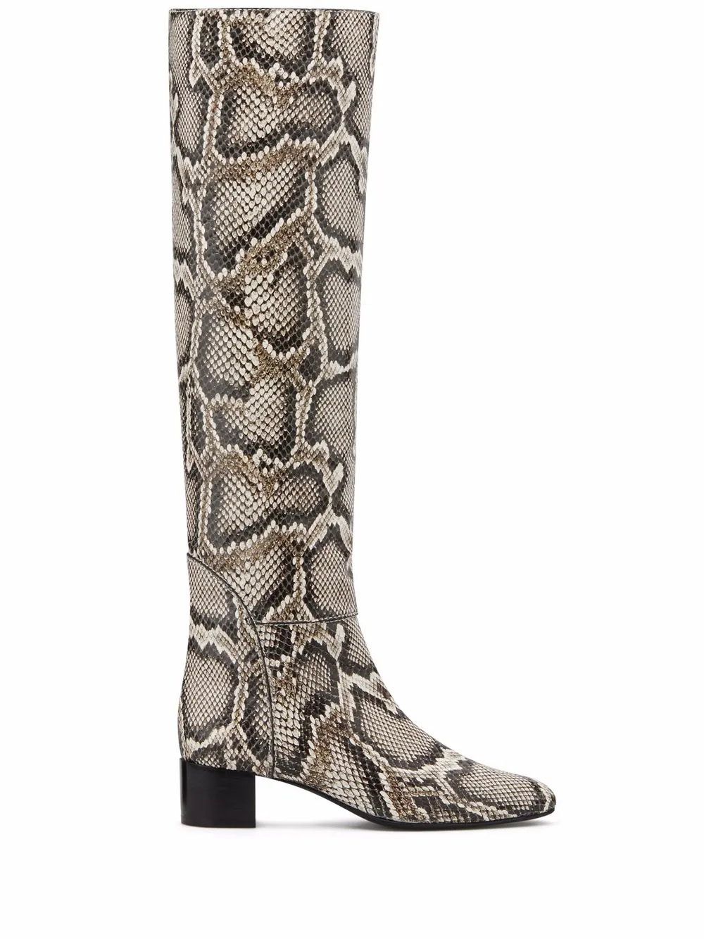 Сапоги Doreen с тиснением под змеиную кожу Giuseppe Zanotti, коричневый