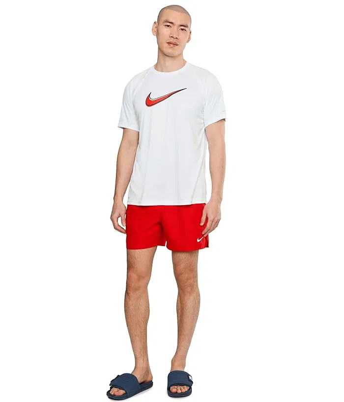 Футболка Nike Hydroguard Outline Swoosh Dri-FIT UV короткий рукав, White — фото 2