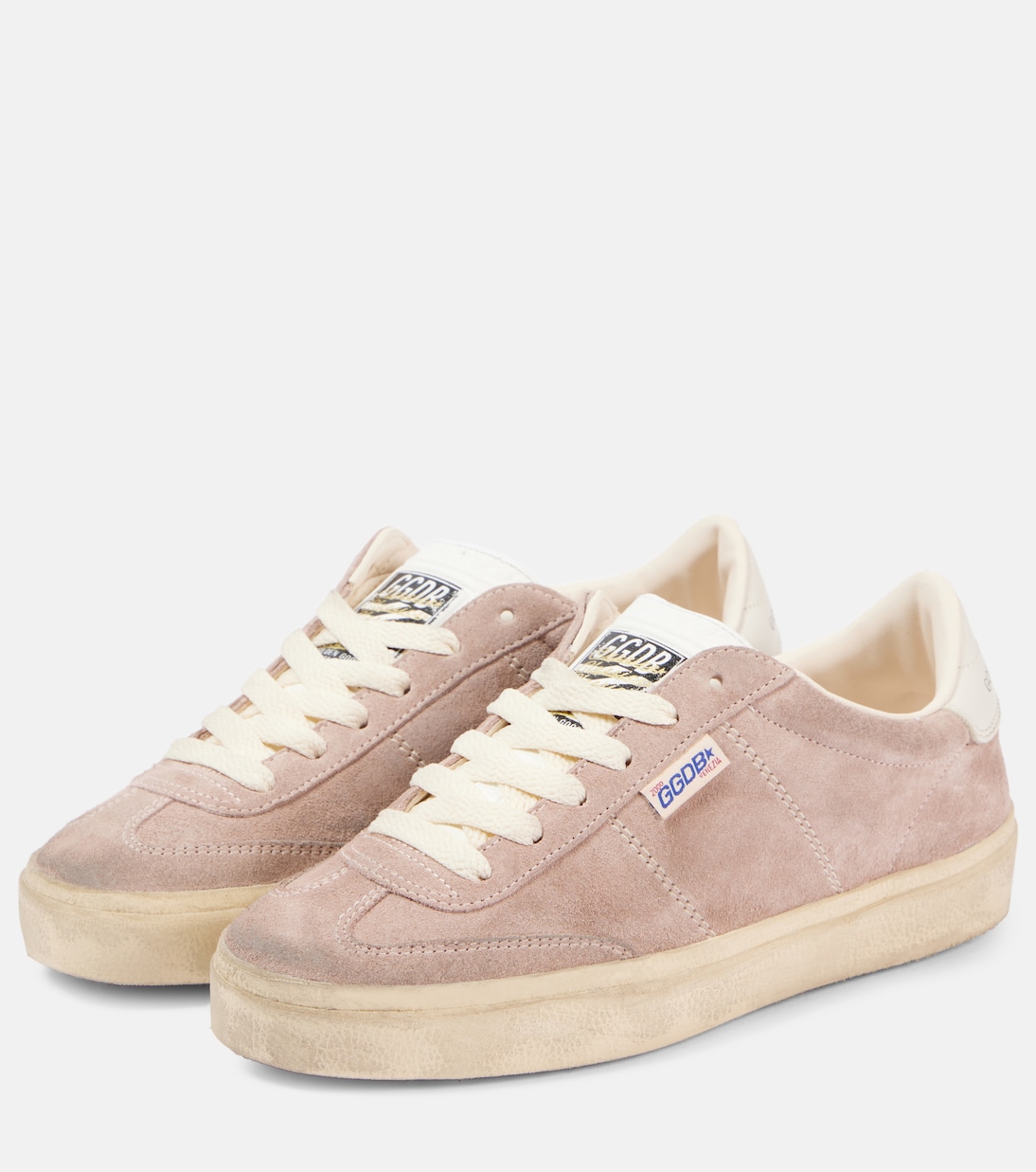 Кроссовки Soul Star из замши Golden Goose, Powder Pink/ Milk — фото 4