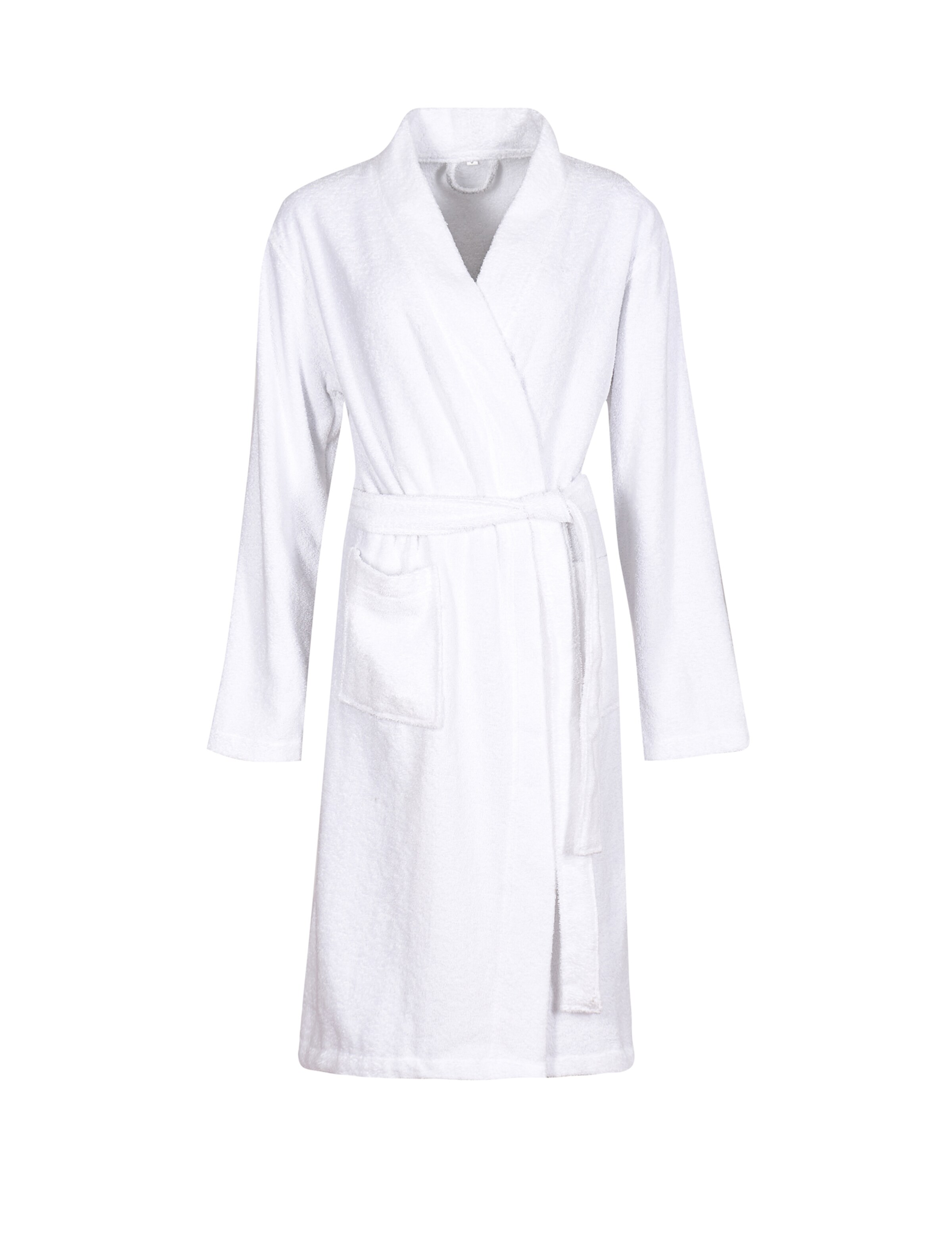 

Loungeable Длинный банный халат в белом цвете